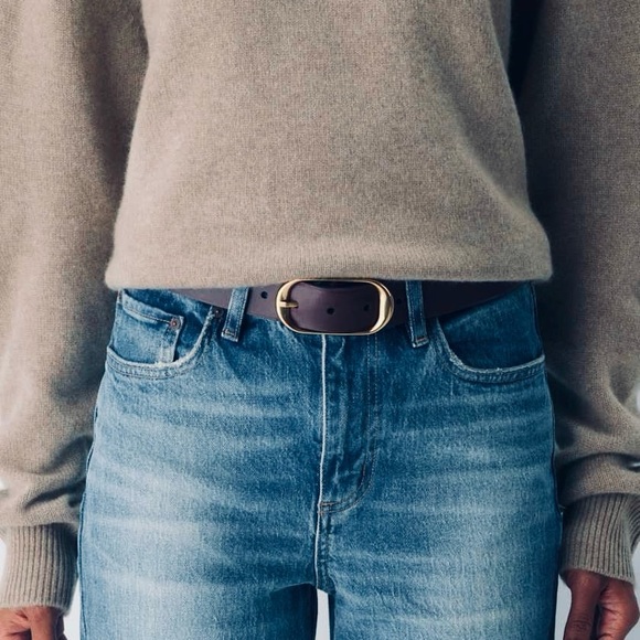 Aritzia Halo Dark Brown Silver Belt sz. XS Sold Out - Picture 1 of 8